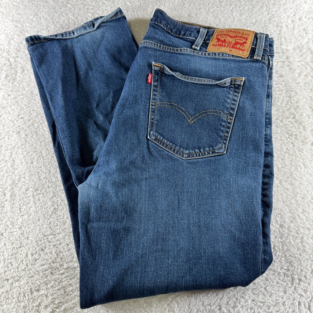 Y2K Levi 514 Straight Leg Size 40x30 Medium Wash Clean Denim Pants Used Men